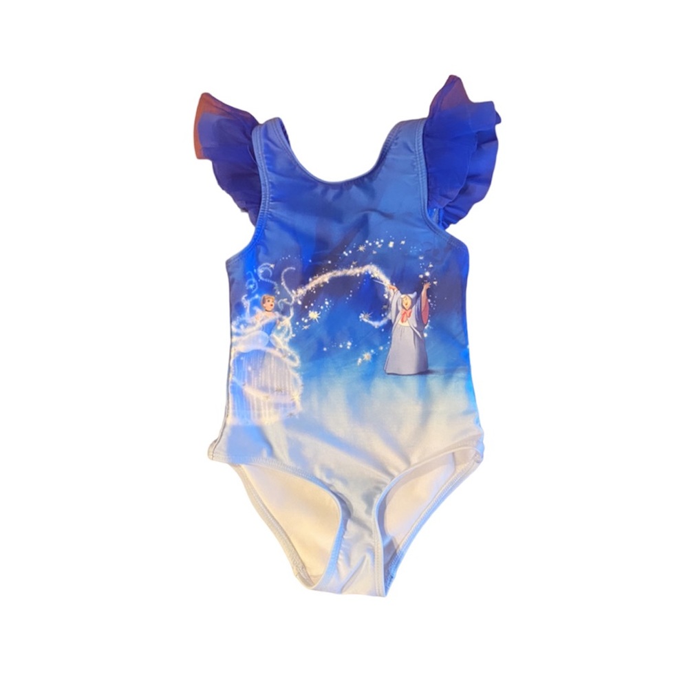 5/$15 Disney Princess Cinderella Swimsuit Girls Size 4